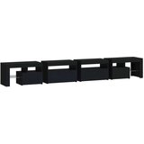 TV ormarić s LED svjetlima crni 260x36 5x40 cm | shoptok.hr