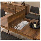 Hanah home vina walnut anthracite set stola i stolica i klupe | ePonuda.com
