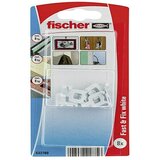 Fischer Zidna kukica (Bijele boje, Opteretivost: 8 kg, 8 Kom.) | shoptok.hr