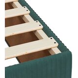vidaXL Box spring postelja z vzmetnico temno zelena 140x200 cm žamet | Shoptok.si