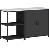  Kuhinjski set za pohranu HATTEM 2 pcs Crna Čelična vrata | Shoptok.si