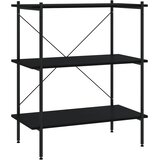 Police s 3 razine crne 80 x 40 x 92 cm | shoptok.hr
