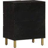  Noćni ormarić crni 50x33x62 cm od konstruiranog drva | shoptok.hr