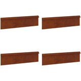  Ograda protiv puževa 4 pcs Rđa 100 x 3,5 x 25 cm | Eponuda.ba