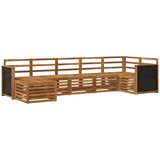 vidaXL Kotna sedežna garnitura 6 pcs Naravna Masiven les akacije, (5000283603) | Shoptok.si
