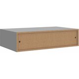  Zidna polica s ladicom siva 40 x 23,5 x 10 cm MDF | shoptok.hr