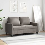  Dvosjed od tkanine smeđesivi 120 cm | shoptok.hr