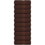 vidaXL Brisače 10 kos rjava 30x30 cm 360 g/m² 100% bombaž | Shoptok.si