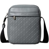 Calvin Klein Jeans Torbe za čez ramo Emblem Aop Emboss Reporter Siva Cene