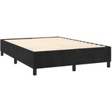  Krevet s oprugama i madracem crni 140 x 190 cm baršunasti | shoptok.hr