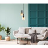  ITALUX PND-65342-1-BK+AMB - Luster na sajli SANTIA 1xE27/40W/230V | Eponuda.com