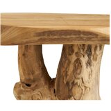 House Nordic Okrogla stranska mizica iz masivnega tika ø 40 cm Palena – | Shoptok.si