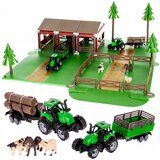  Kmetija z živalmi in 2 traktorja 102 delni set | Shoptok.si