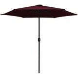  Vrtni suncobran s aluminijskom šipkom 270 x 246 cm bordo | shoptok.hr