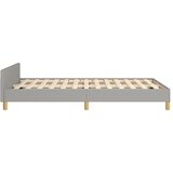  Okvir kreveta bez madraca svjetlosivi 120 x 200 cm od tkanine | shoptok.hr