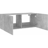  Zidni TV ormarić s LED svjetlima siva boja betona 100x35x41 cm | Eponuda.ba
