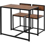 HOMCOM jedilni komplet kovina, MDF 90D x 47Š x 76V cm Naraven les, (5000242607) | Shoptok.si