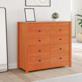  Bočni ormarić voštano smeđi 100x40x90 cm od masivne borovine | shoptok.hr