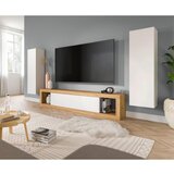 MID.YOU Dnevni Regal Tango, Barva Hrasta, Bela, 3-Delni | Shoptok.si