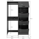 MID.YOU Omara Za Pralni Stroj Free, Antracit | Shoptok.si