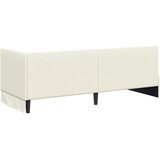  Kutni okvir kreveta s uzglavljem Krema 80 cm x 200 cm Baršun | shoptok.hr