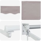  Povlačivi tende Svjetlosiva 3 x 2 m 100% Poliester i Aluminij | shoptok.hr