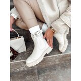 DStreet Botki damskie LUXIBOOTS na platformie beżowe Cijene
