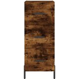  Visoka komoda dimljeni hrast 34,5x34x180cm konstruiranog drva | shoptok.hr