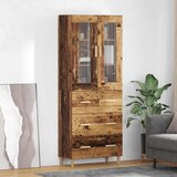 vidaXL Highboard s ladicama Staro drvo 69,5 x 34 x 180 cm | shoptok.hr