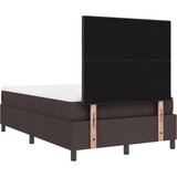 Box Okvir postelje z vzmetnico Temno rjav Tkanina 120 x 200 cm, (22067339) | Shoptok.si