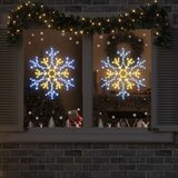 vidaXL Božični snežak med 180 LED Toplo bela 56 x 49 x 0.7 cm PVC | Shoptok.si
