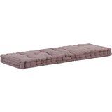 vidaXL Paletni podni jastuk pamučni 120 x 40 x 7 cm smeđe-sivi Cijene