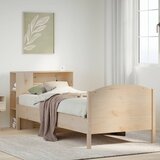 vidaXL Knjižna postelja brez vzmetnice 75x190 cm trdna borovina | Shoptok.si
