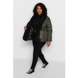 Trendyol Curve Plus Size Winterjacket - Khaki - Basic Cene