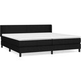  Box spring postelja z vzmetnico črn 200x200 cm blago, (20789003) | Shoptok.si