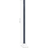  Stupovi za ogradu 2 kom tamnosivi 185 cm aluminijski | shoptok.hr