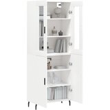  Visoka komoda bijela 69,5x34x180 cm konstruirano drvo | shoptok.hr