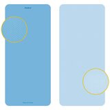 Rebel ACTIVE Strunjača prostirka za jogu, pilates i fitnes 200x90cm debljina 1cm TPE plava RBA-3159-2BL Slike