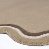 Flair Rugs Ručno rađen vunen okrugao tepih u prirodnoj boji ø 180 cm Leo Scallop – | shoptok.hr