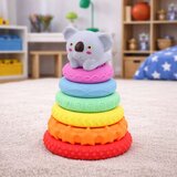  Senzorna piramida s edukativnim tornjem s koalom, šarena, 7 komada. | shoptok.hr