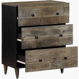  Komoda svijetlo siva 60x33 5x75 cm Puno drvo Mango | shoptok.hr