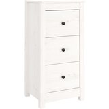 Maison Chic Komoda - Predalnik bela 40x35x80 cm trdna borovina, (21716320) | Shoptok.si
