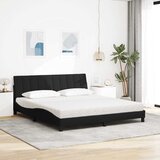  Krevet s madracem Hanko crni 180x200 cm od tkanine | shoptok.hr
