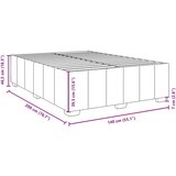  Okvir za krevet bez madraca crni 140x200 cm od tkanine | shoptok.hr