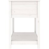  Sadilica s policom bijela 111,5x54x81 cm od masivne borovine | Eponuda.com