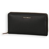 Coccinelle Denarnice 001 METALLIC SOFT Črna | Shoptok.si