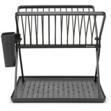 Brabantia Tamno sivi metalni dvoetažan ocjeđivač za posuđe 37x33 cm – | shoptok.hr