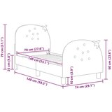  Posteljica za malčke z vzglavjem Roza 70 x 140 cm Žamet, (5000105132) | Shoptok.si