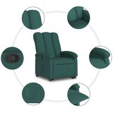 Naslonjač na podizanje od tkanine tamnozeleni | shoptok.hr