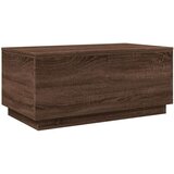  Stolić za kavu s LED svjetlima smeđa boja hrasta 90x50x40 cm | shoptok.hr